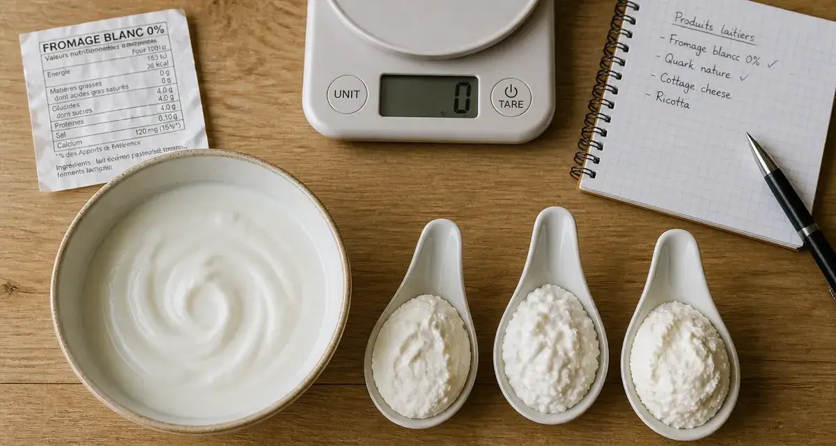 Fromage le moins calorique : fromage blanc 0 % en portion