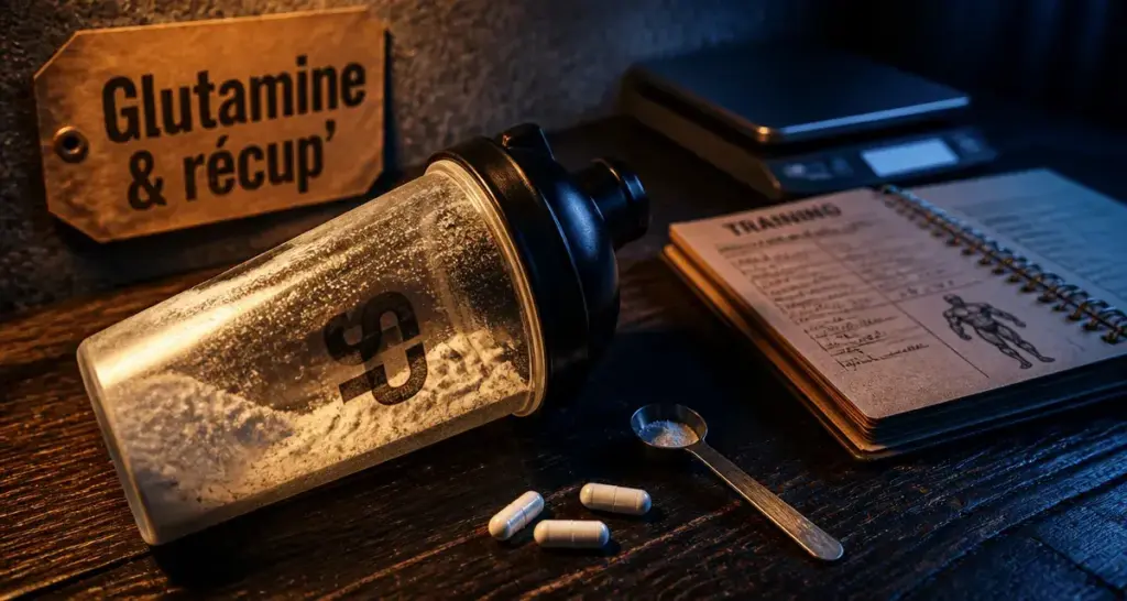 Musculation glutamine : shaker et gélules pour la récupération