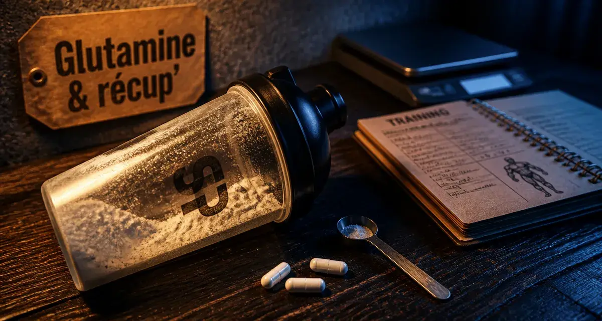 Musculation glutamine : shaker et gélules pour la récupération