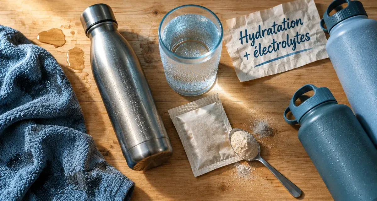 Electrolytes hydratation : boisson et eau pour rester hydraté pendant l’effort