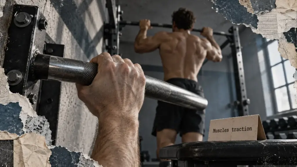 Muscle tractions : muscles du dos selon la prise