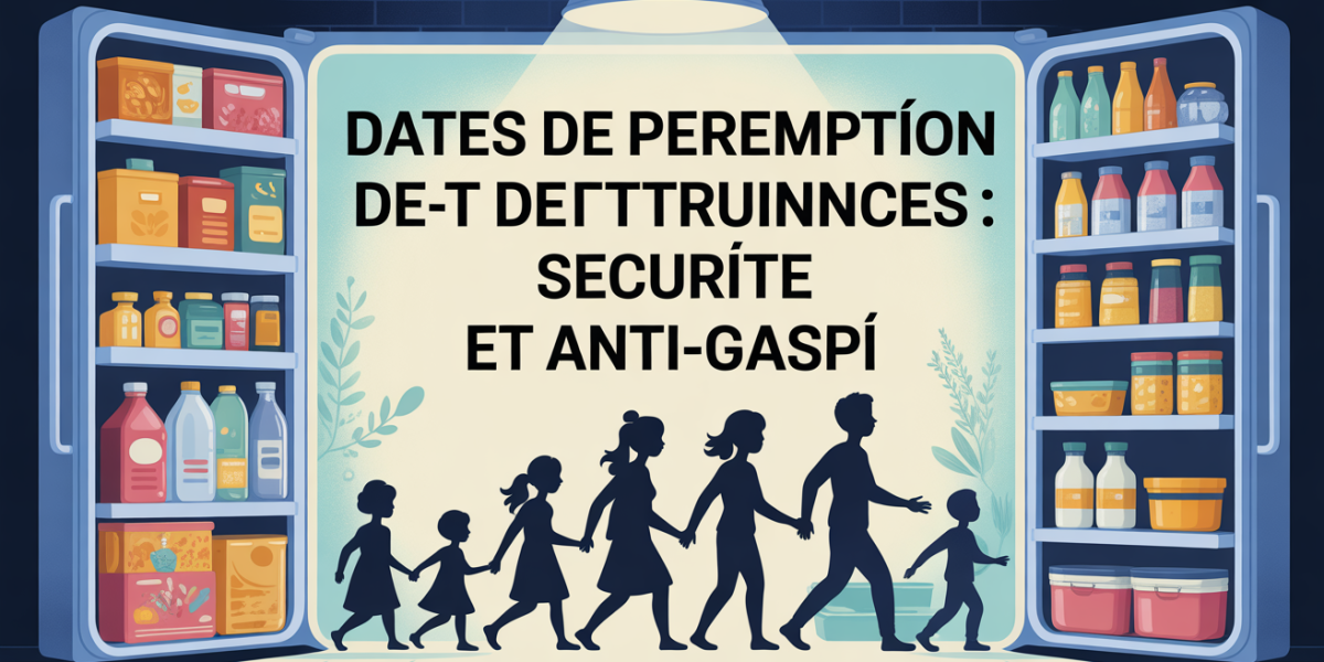 frigo famille et boites dates de peremption