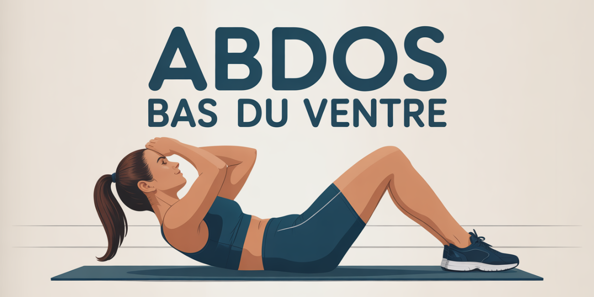 Femme faisant des abdos bas du ventre sur tapis, style dynamique
