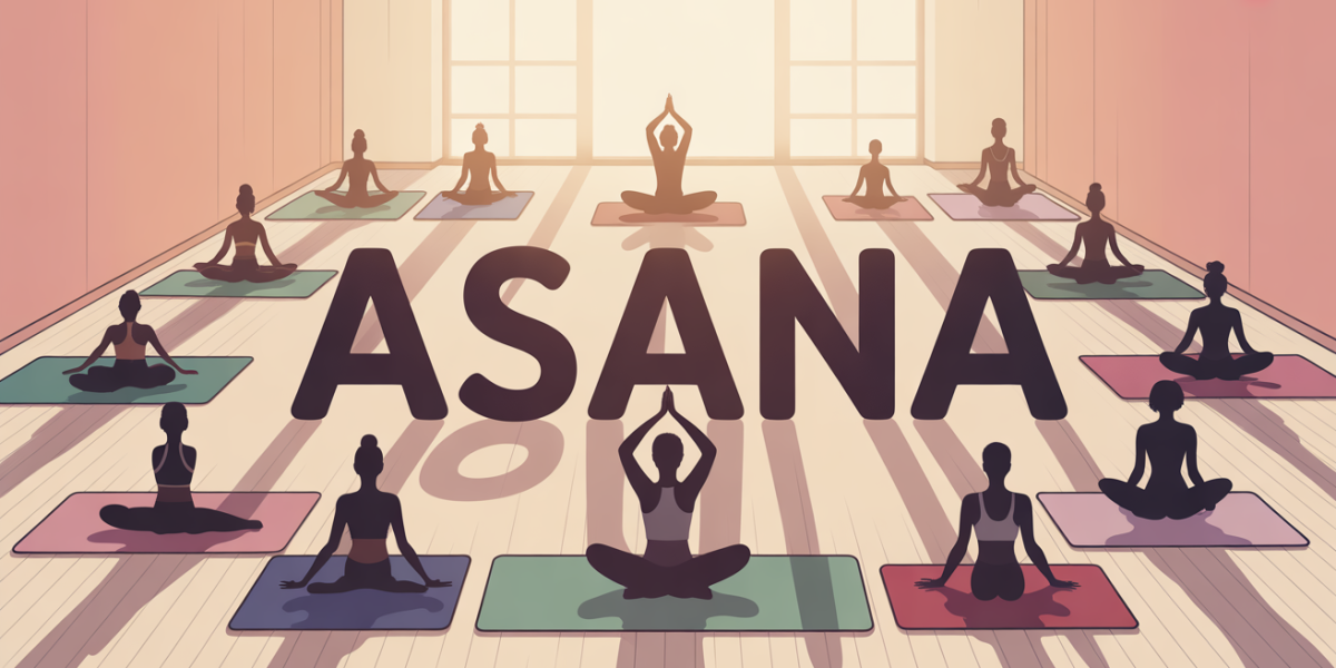 illustration tapis yoga asana posture lumineuse