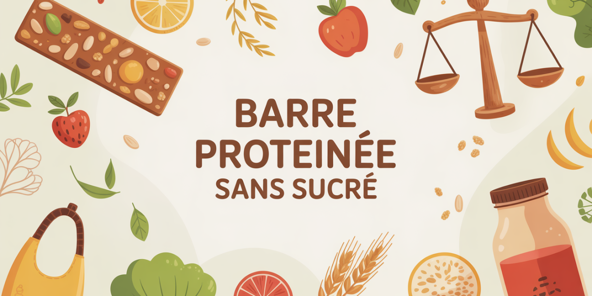 illustration barre proteinee sans sucre fond clair