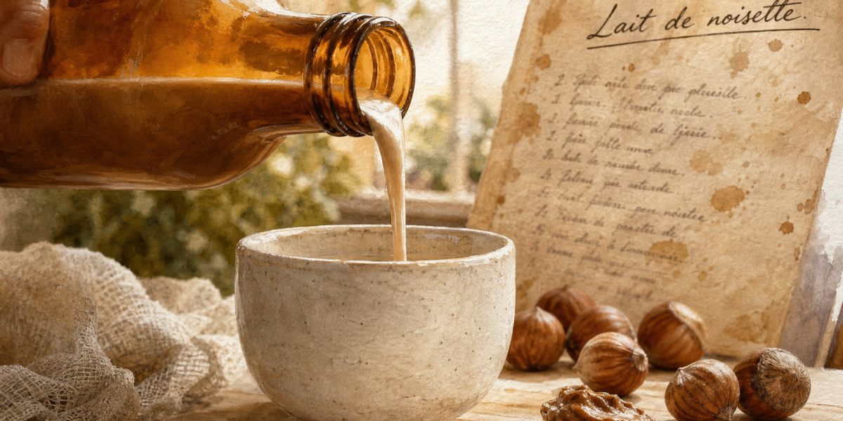 Bienfait du lait de noisette en recette maison