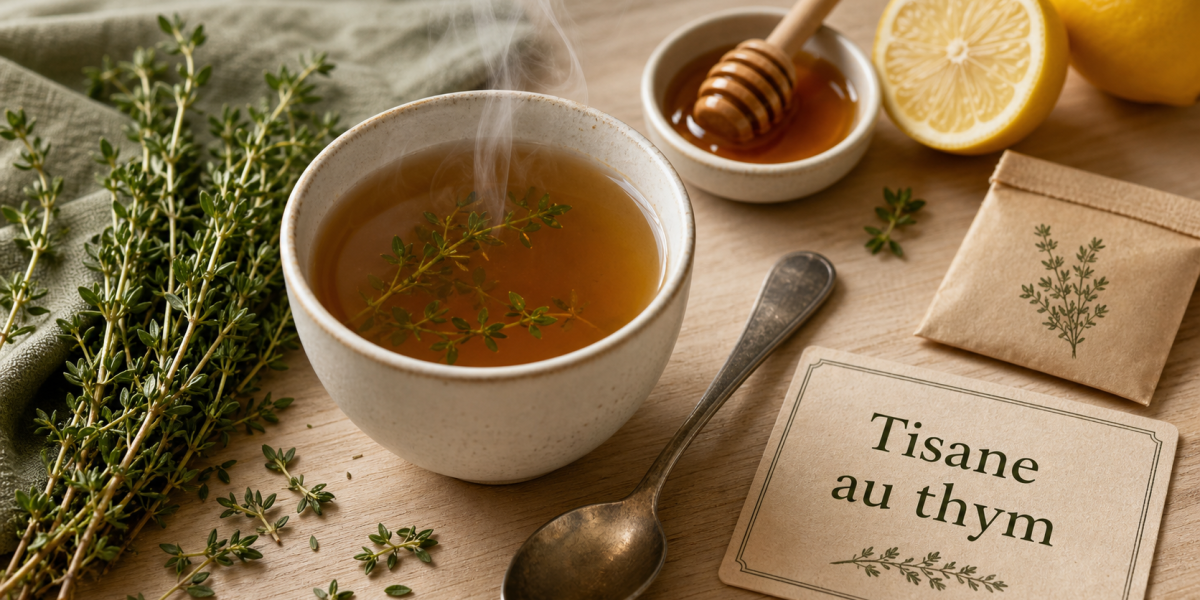 Tisane de thym : bienfait pour la gorge, la toux et la digestion