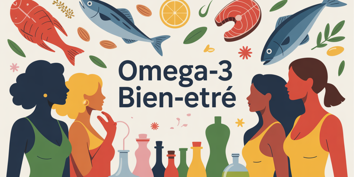 bienfaits des omega 3 femmes silhouettes aliments