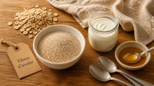 Bienfaits son d'avoine : fibres et satiété, 16,7 g/100 g