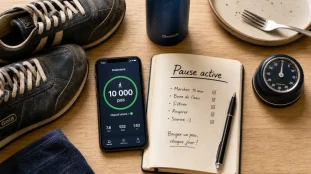 Bouger plus au quotidien : 10 000 pas et pauses actives