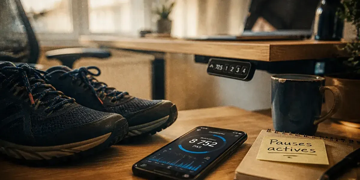 Bouger plus au quotidien : chaussures et compteur de pas pour pauses actives au bureau