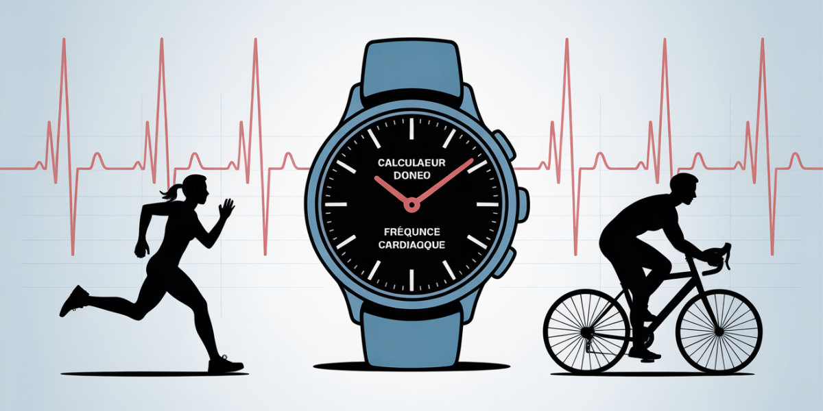 calculateur zone frequence cardiaque montre cardio running velo graphique