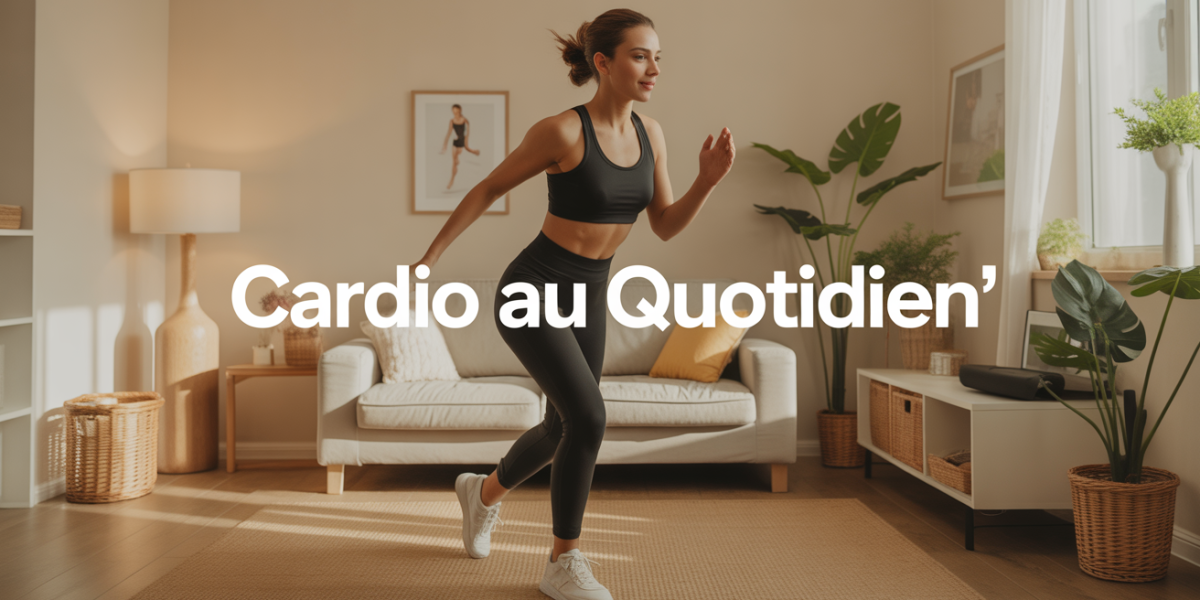 Femme sport maison exercice cardio quotidien