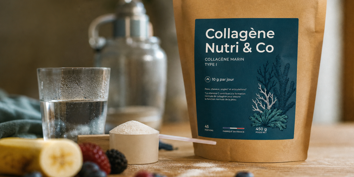 Collagene Nutri and Co : 5000 mg peptides marins en poudre