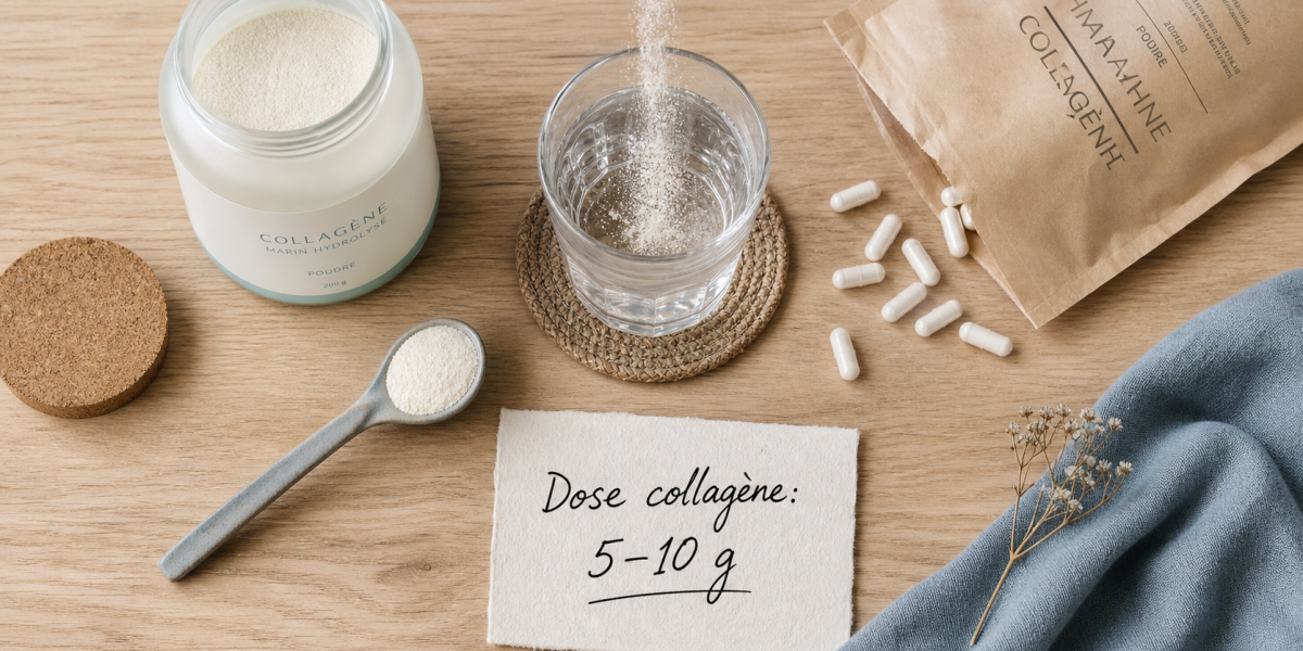Combien de collagene par jour : dose 5 à 10 g (collagène)