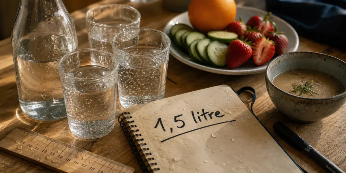 Combien d’eau boire par jour : 1,5 litre