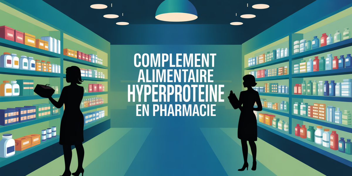 Scene pharmacie complement alimentaire hyperproteine pharmacie