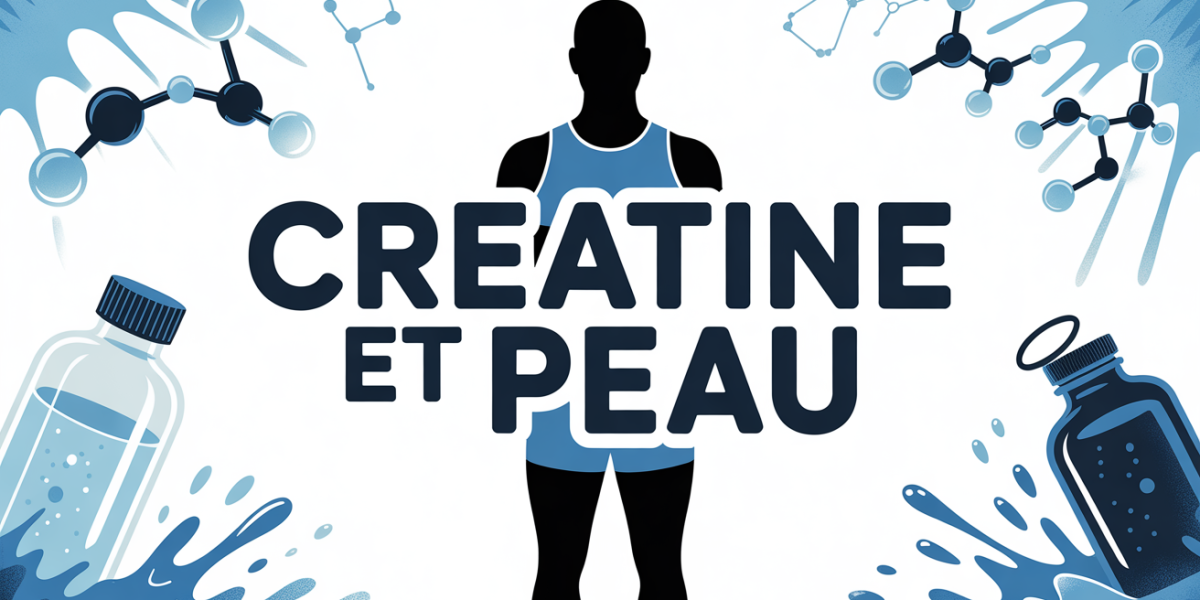 creatine effet sur la peau image stylisee sport molecule