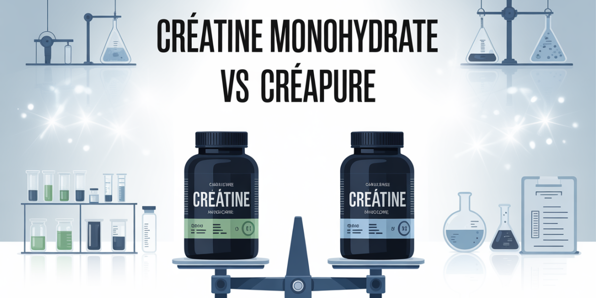 Creatine Monohydrate vs Creapure sur balance labo