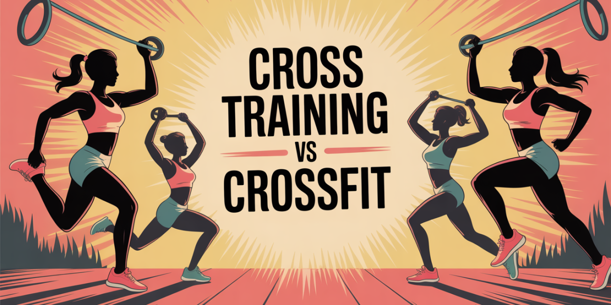 cross training vs crossfit silhouettes femmes mouvement