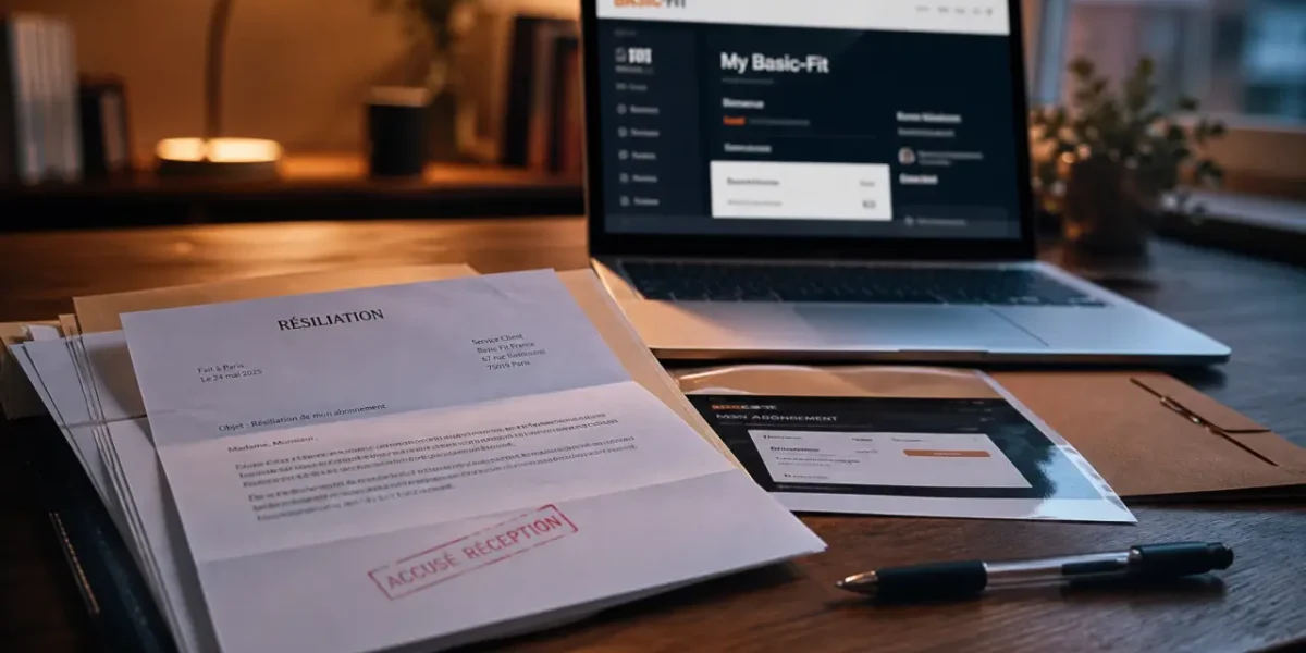 Désabonner basic fit : lettre de résiliation et preuve d’envoi