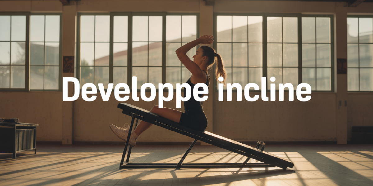 Scène développé incliné femme salle de sport moderne