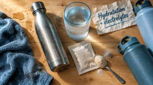 Electrolytes hydratation : boisson et eau pour rester hydraté pendant l’effort