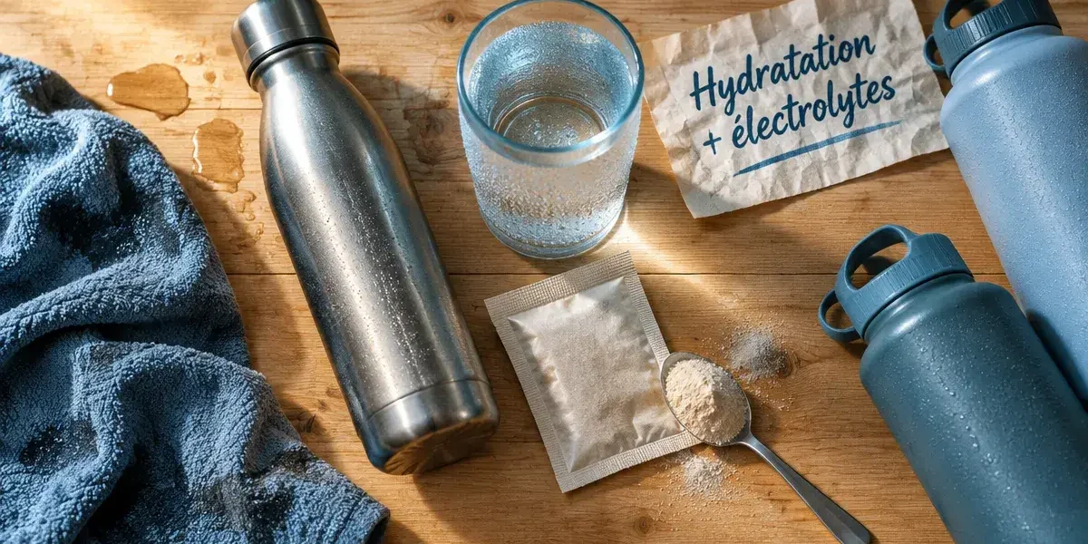 Electrolytes hydratation : boisson et eau pour rester hydraté pendant l’effort