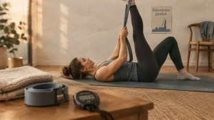 Étirements jambes au sol : ischio-jambiers, hanches, mollets