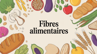 assiette fibres alimentaires pain complet fruits legumes