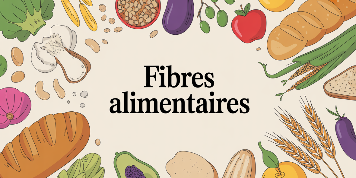 assiette fibres alimentaires pain complet fruits legumes