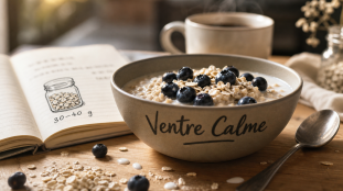 Flocon d'avoine et intestin irritable : porridge 30 g apaisant