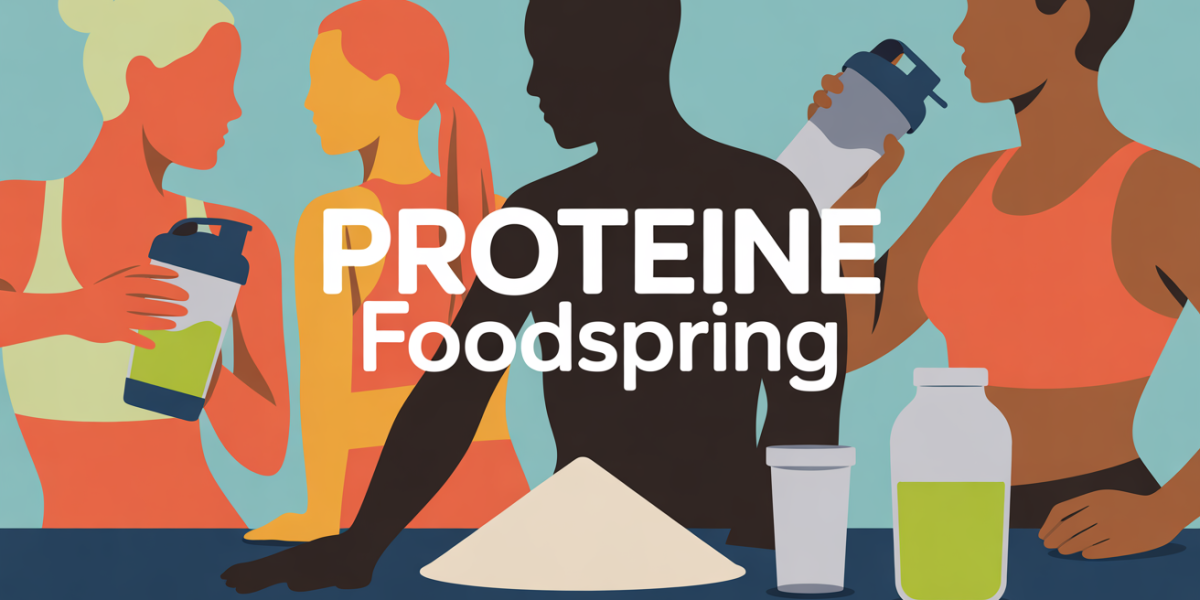 foodspring proteine fitness shaker sur table