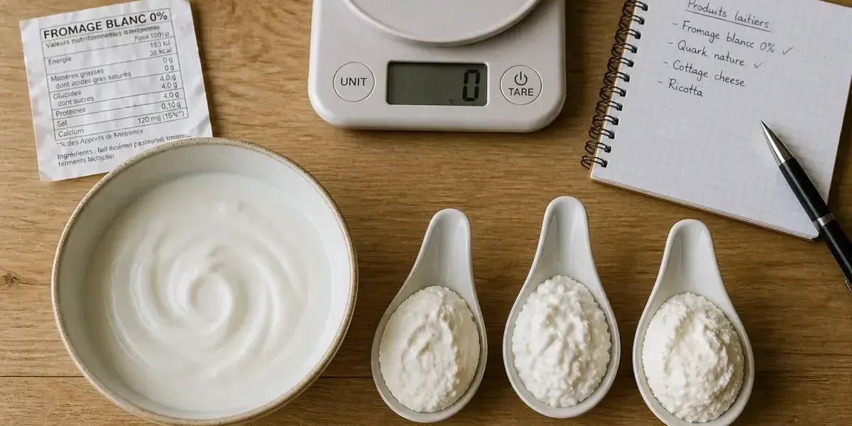 Fromage le moins calorique : fromage blanc 0 % en portion
