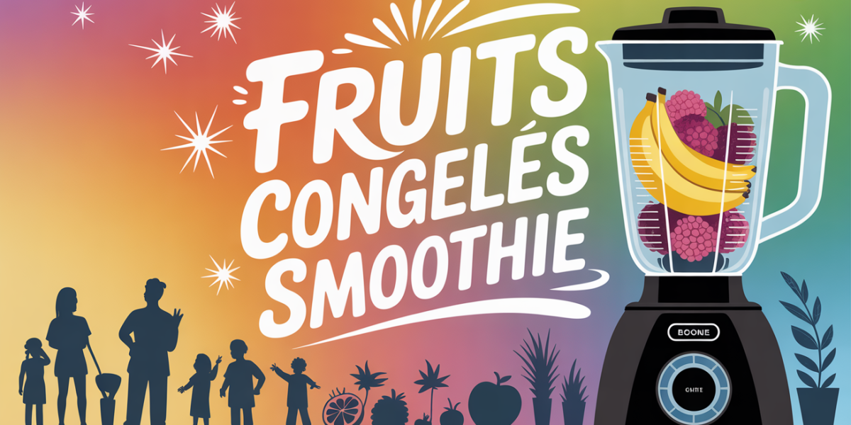 fruits congeles smoothie blender vitamine