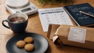 Gateau peu calorique industriel avis Juliette : mini biscuits, calories et fibres
