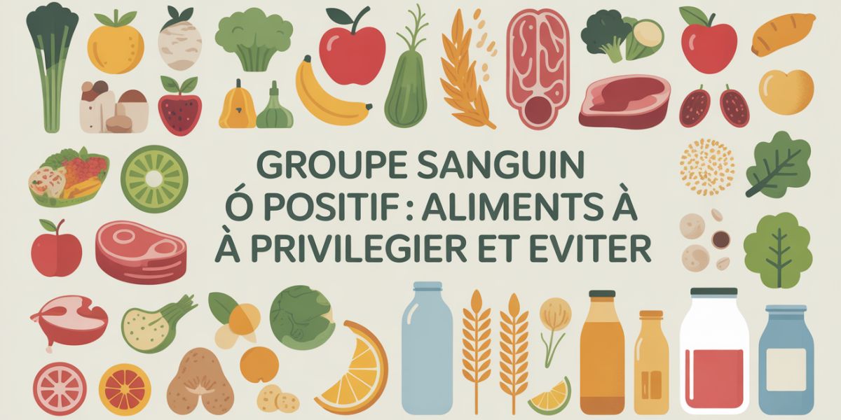 tableau aliments groupe sanguin o positif