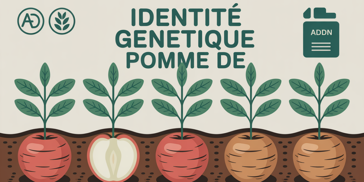 ig de la pomme de terre illustration identite genetique