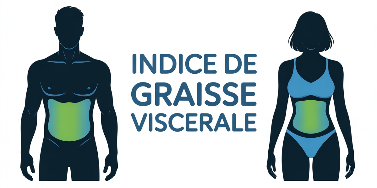 silhouettes avec zones abdos indice de graisse viscerale