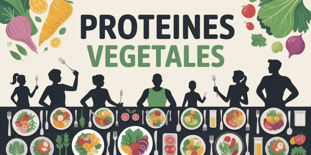 table conviviale plats vegetaux riches en proteines