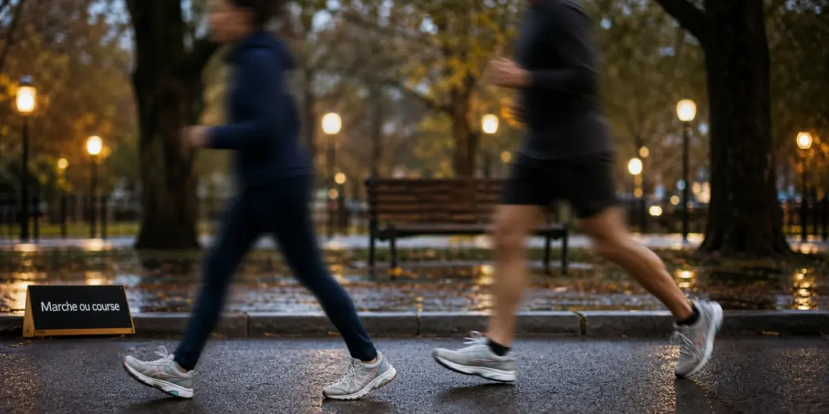 Marche rapide ou course: que choisir (marche rapide vs course lente)