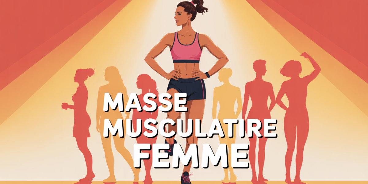 Femme de tous âges en tenue de sport, masse musculaire femme