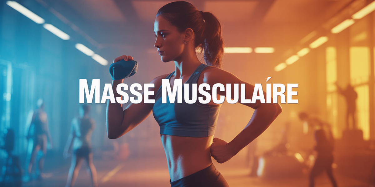 Masse musculaire femme silhouette sportive haltere