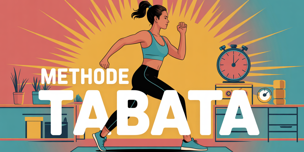 Illustration femme en exercice Methode Tabata