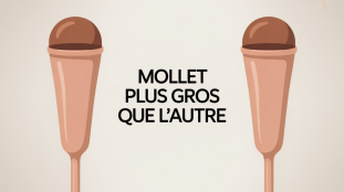 Vue de mollets avec mollet plus gros que l'autre