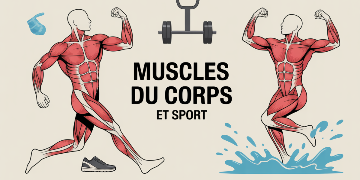 muscle du corps sport silhouette stylisée sport