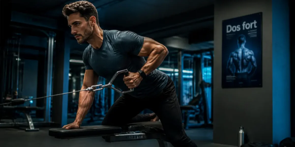 Muscler le dos : rowing à genoux, dos gainé
