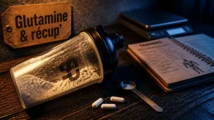 Musculation glutamine : shaker et gélules pour la récupération