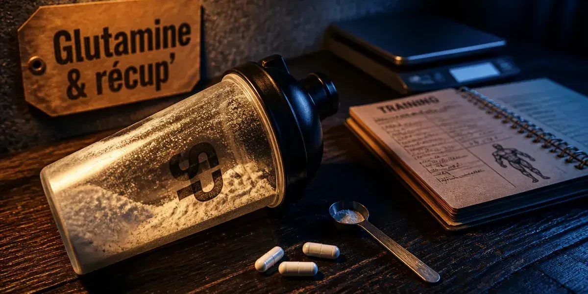 Musculation glutamine : shaker et gélules pour la récupération