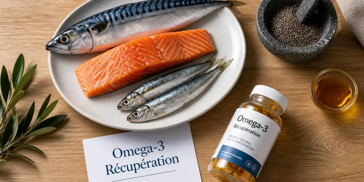 Musculation omega 3 : poissons gras et récupération, dosage huile oméga-3